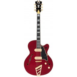 D'ANGELICO EXCEL 59 (with stairstep tailpiece) TRANS CHERRY