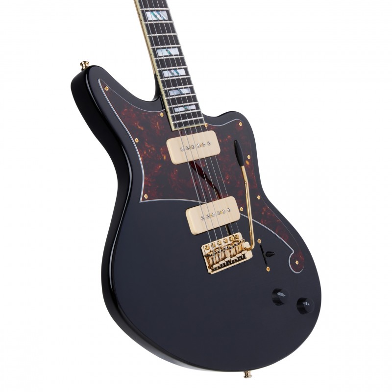 D'ANGELICO DELUXE BEDFORD (WITH TREMOLO) SOLID BLACK