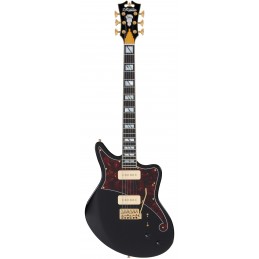 D'ANGELICO DELUXE BEDFORD (WITH TREMOLO) SOLID BLACK