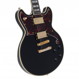 D'ANGELICO DELUXE BRIGHTON SOLID BLACK