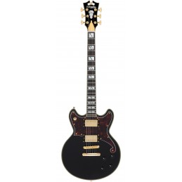 D'ANGELICO DELUXE BRIGHTON SOLID BLACK