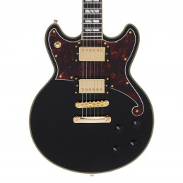 D'ANGELICO DELUXE BRIGHTON SOLID BLACK