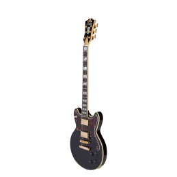D'ANGELICO DELUXE BRIGHTON SOLID BLACK