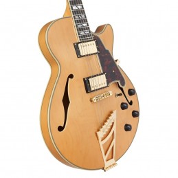 D'ANGELICO DELUXE SS (with stairstep tailpiece) SATIN HONEY