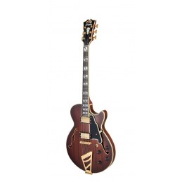 D'ANGELICO DELUXE SS (with stairstep tailpiece) SATIN BROWN BURST