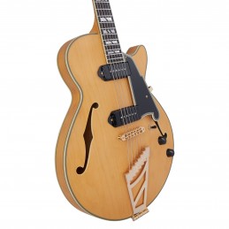 D'ANGELICO DELUXE SS BARITONE (with stop-bar tailpiece) SATIN HONEY