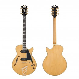 D'ANGELICO DELUXE SS BARITONE (with stop-bar tailpiece) SATIN HONEY
