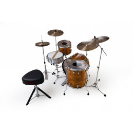 PEARL PRESIDENT DELUXE 3pz. cassa 22" solo fusti colore SUNSET RIPPLE 769