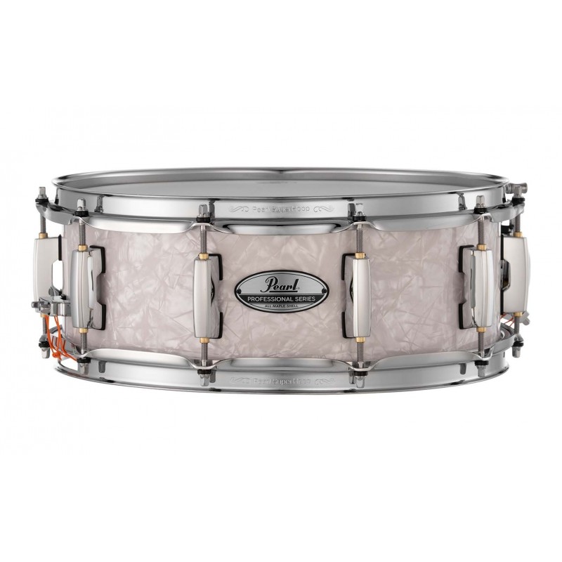PEARL 14x5 Professional Series Snaredrum White Marine Pearl