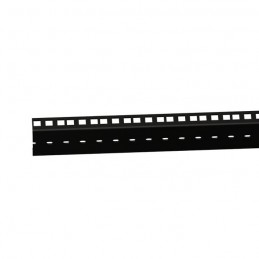 Adam Hall 19" Parts RACK RAIL 45 BLACK DOUBLE II