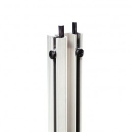 Adam Hall 19" Parts RACK RAIL 90 ALU CONTINUOUS RUBBER D