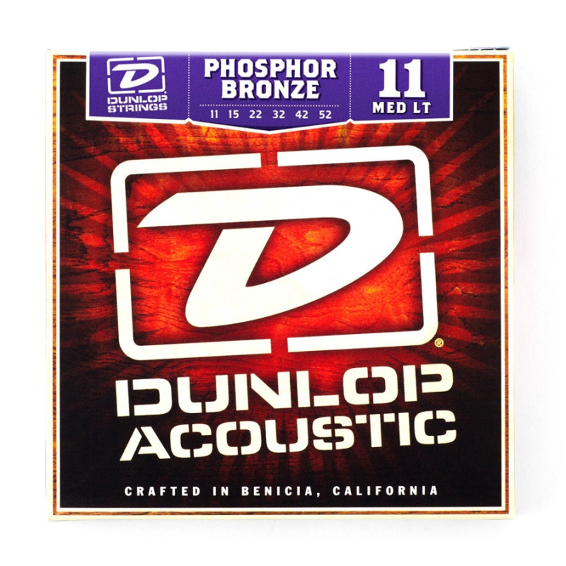 DAP1152 Acoustic Phosphor Bronze, Medium Light Set/6
