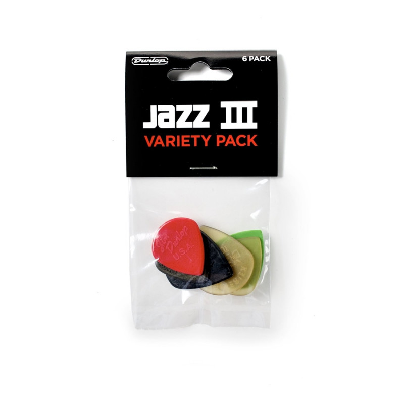PVP103 Assortimento JAZZ III (busta da 6 plettri)