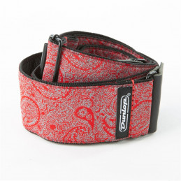 D67-11 Tracolla Jacquard Paisley Red