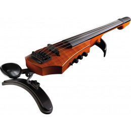 CR Electric Violin 5 Amber Stain