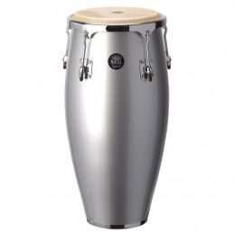 10" & 11" Congas w/ Basket Stands Metallic Silver