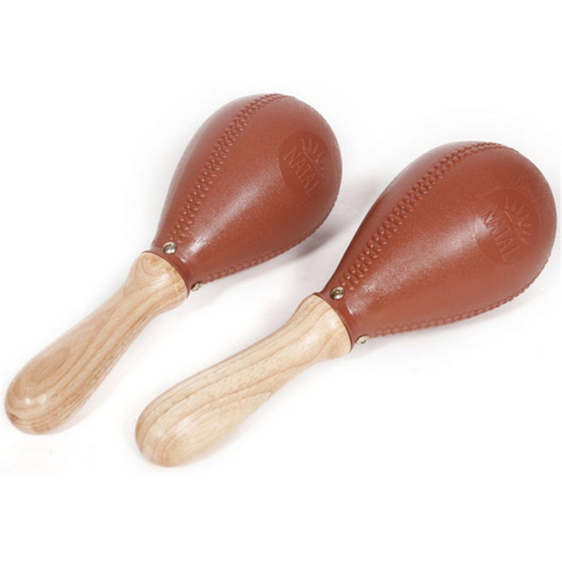 Brown Plastic Maracas - Small