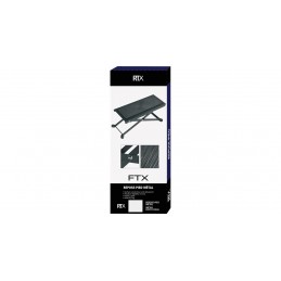 RTX FTX Poggia Piede per Chitarra Classica Metallo Nero