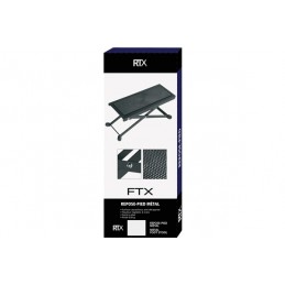 RTX FTX Poggia Piede per Chitarra Classica Metallo Nero