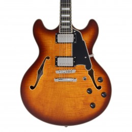 D'ANGELICO PREMIER DC DARK ICED TEA BURST