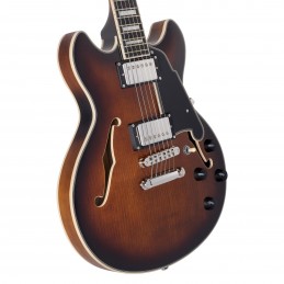 D'ANGELICO PREMIER MINI DC BROWN BURST