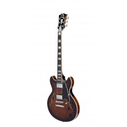 D'ANGELICO PREMIER MINI DC BROWN BURST