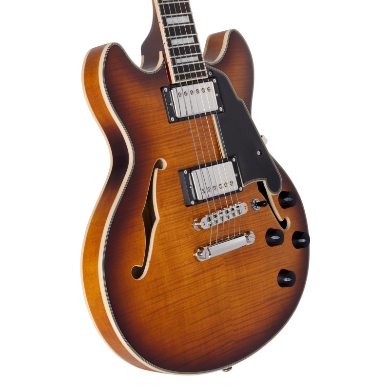 D'ANGELICO PREMIER MINI DC DARK ICED TEA BURST