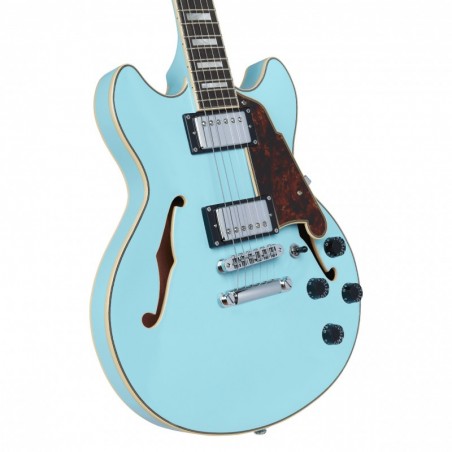 D'ANGELICO PREMIER MINI DC (with stop-bar tailpiece)  SKY BLUE