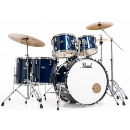 PEARL batteria ROADSHOW 5pz completa di hardware e piatti Sabian,  colore ROYAL BLUE METALLIC 743