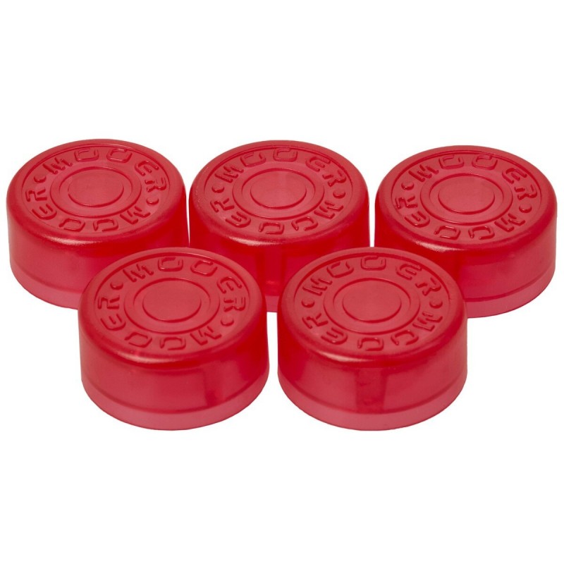MOOER RED FOOTSWITCH TOPPER,5 PCS PER BAG