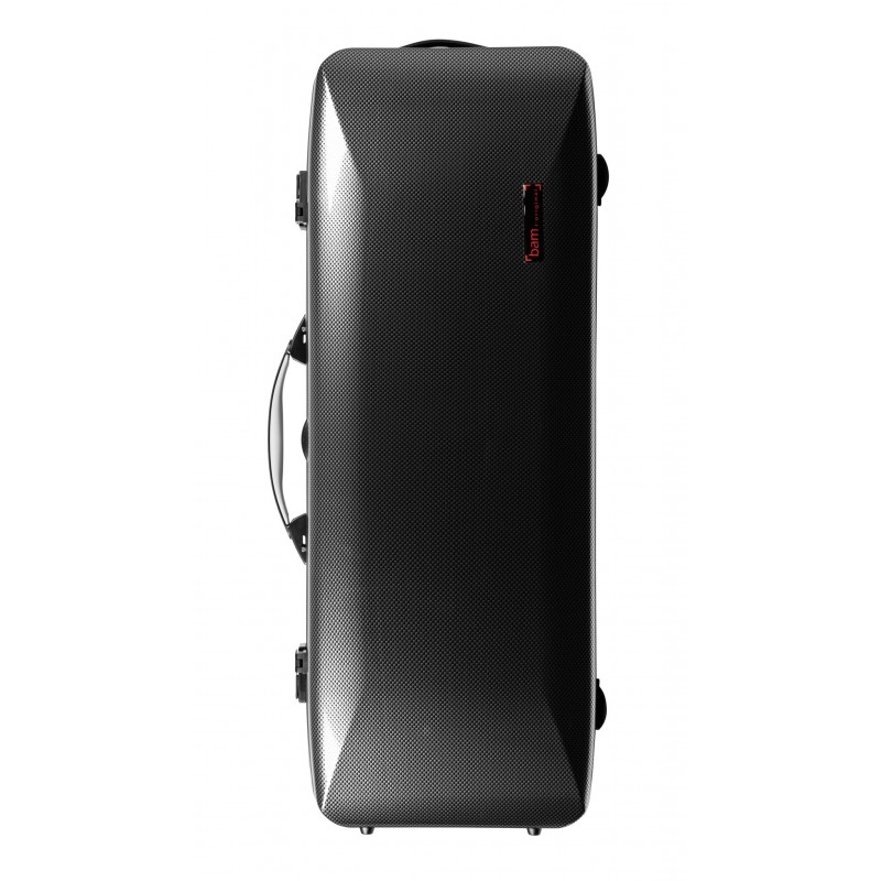 BAM ITALIA 5301XLSC HIGHTECH OBLONG VIOLA CASE SILVER CARBON