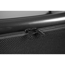 BAM ITALIA 5301XLSC HIGHTECH OBLONG VIOLA CASE SILVER CARBON