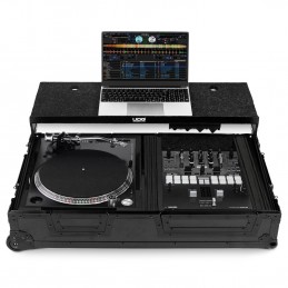 UDG U91100BL - ULTIMATE FLIGHT CASE SINGLE TURNTABLE BATTLE/PLX-CRSS12+10/12" MIXER PLUS"