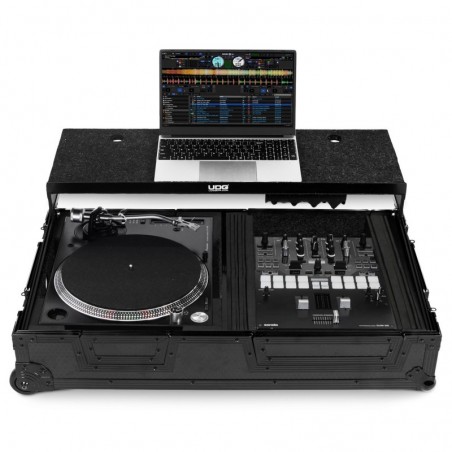 UDG U91100BL - ULTIMATE FLIGHT CASE SINGLE TURNTABLE BATTLE/PLX-CRSS12+10/12" MIXER PLUS"