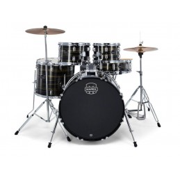 MAPEX IT CM5844FTCFJ  COMET JUNIOR 5 PEZZI EBONY YELLOW GRAIN CON HARDWARE E PIATTI