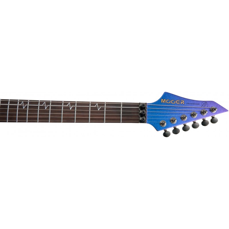 MOOER MMT100 FR Aurora Purple – Chitarra Elettrica 6 Corde Con Corpo In Ontano, Manico Acero Tostato, Pickup Humbucker E Coil Split, Gig Bag Inclusa