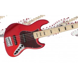 MARCUS MILLER V7 VINTAGE SWAMP ASH-5 (2ND GEN) BMR BRIGHT METALLIC RED