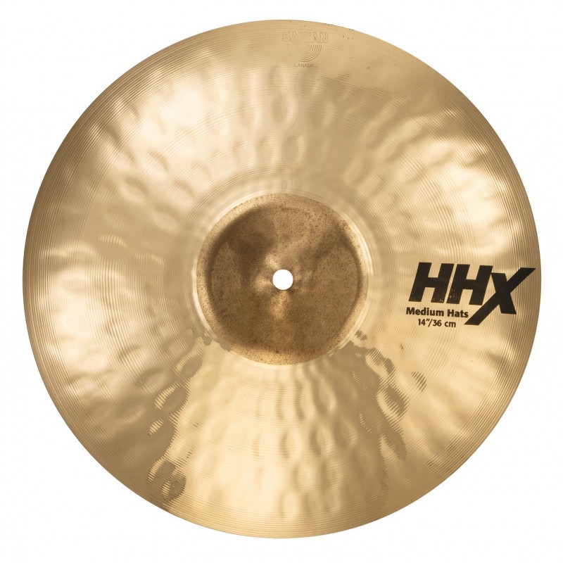 SABIAN 14" HHX Medium Hats Brilliant Finish