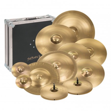 SABIAN Paragon Neil Peart Complete Set Brilliant Finish w/ Flight