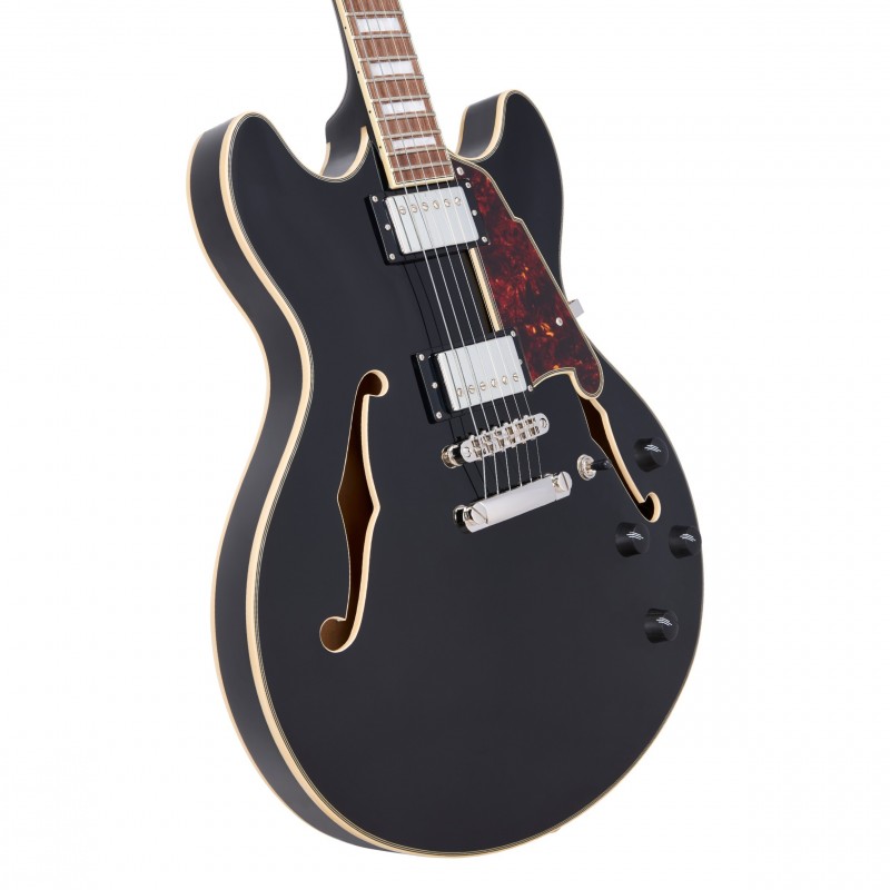 D'ANGELICO PREMIER DC SOLID BLACK