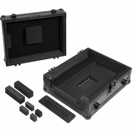 WALKASSE Flight Case multiformato CDJ/MIXER 12 pollici Nero
