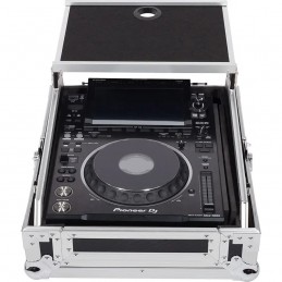 WALKASSE Flight Case Multi formato CDJ/MIXER 12" PLUS Argento
