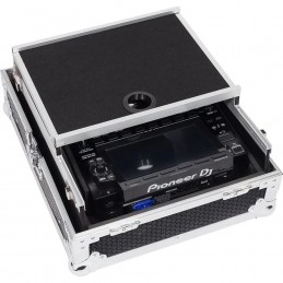 WALKASSE Flight Case Multi formato CDJ/MIXER 12" PLUS Argento
