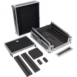 WALKASSE Flight Case Multi formato CDJ/MIXER 12" PLUS Argento
