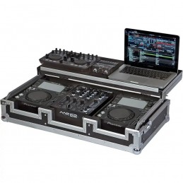 WALKASSE Flight case per lettore CD 10'' e mixer DJ 10''