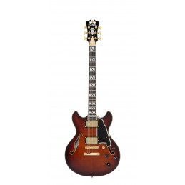 D'ANGELICO EXCEL MINI DC AMARETTO BURST