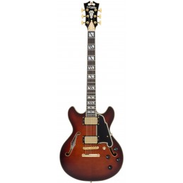 D'ANGELICO EXCEL MINI DC AMARETTO BURST