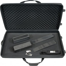 WALKASSE Custodia antiurto in EVA Pioneer® OPUS-QUAD nera (ruote e borsa a tracolla)