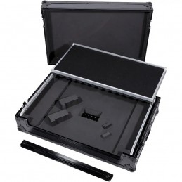WALKASSE Flight Case Multiformato L Nero (Supporto per laptop, trolley e ruote)