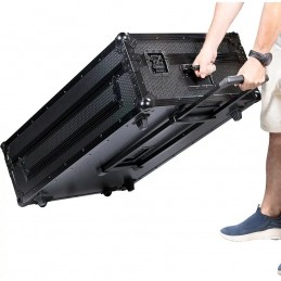 WALKASSE Flight Case Multiformato XXL Nero (Trolley e Ruote)